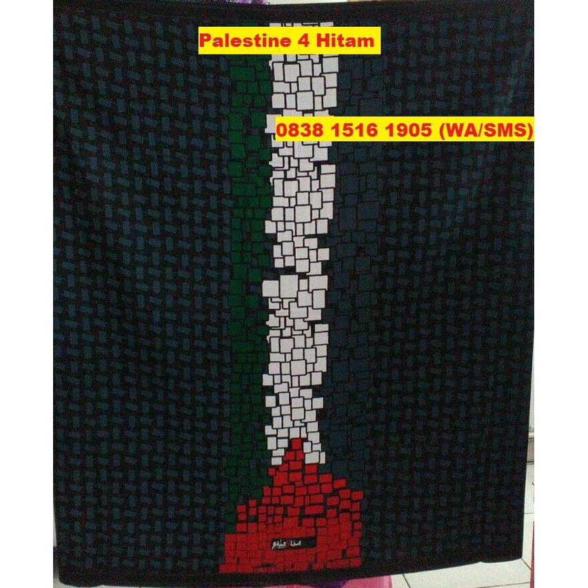 Cuci Gudang Sarung Rabbani Palestine 4 Hitam Terbaru Sarung Rabbani Palestina