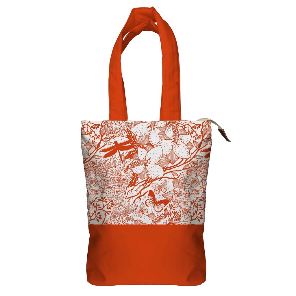 Tote Bag Kanvas Libelle Oranye