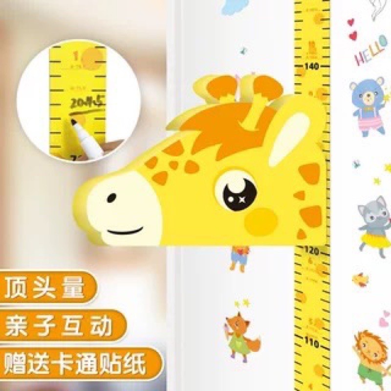 wall magnet height chart meteran pengukur tinggi badan anak