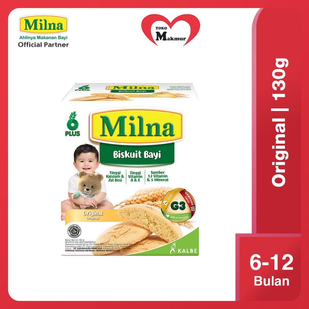 Milna Biskuit 130 Gram / Toko Makmur Online