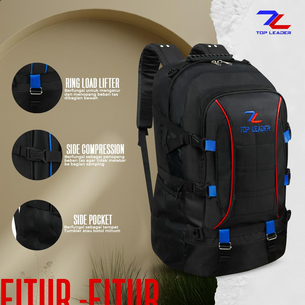 Kreativo - Tas Ransel Pria Jumbo Backpack Pakaian Traveling Tas Mudik 50L Cerrier Original Import