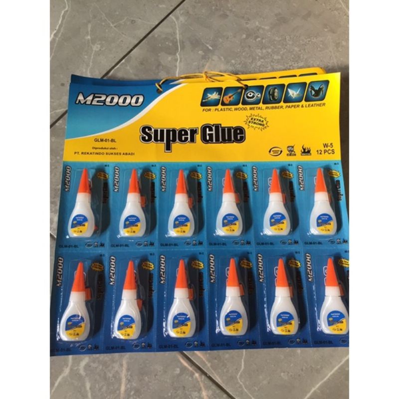 

( 3 PCS ) Lem super glue M2000 GLM-01-BL multi purpose instant adhesive