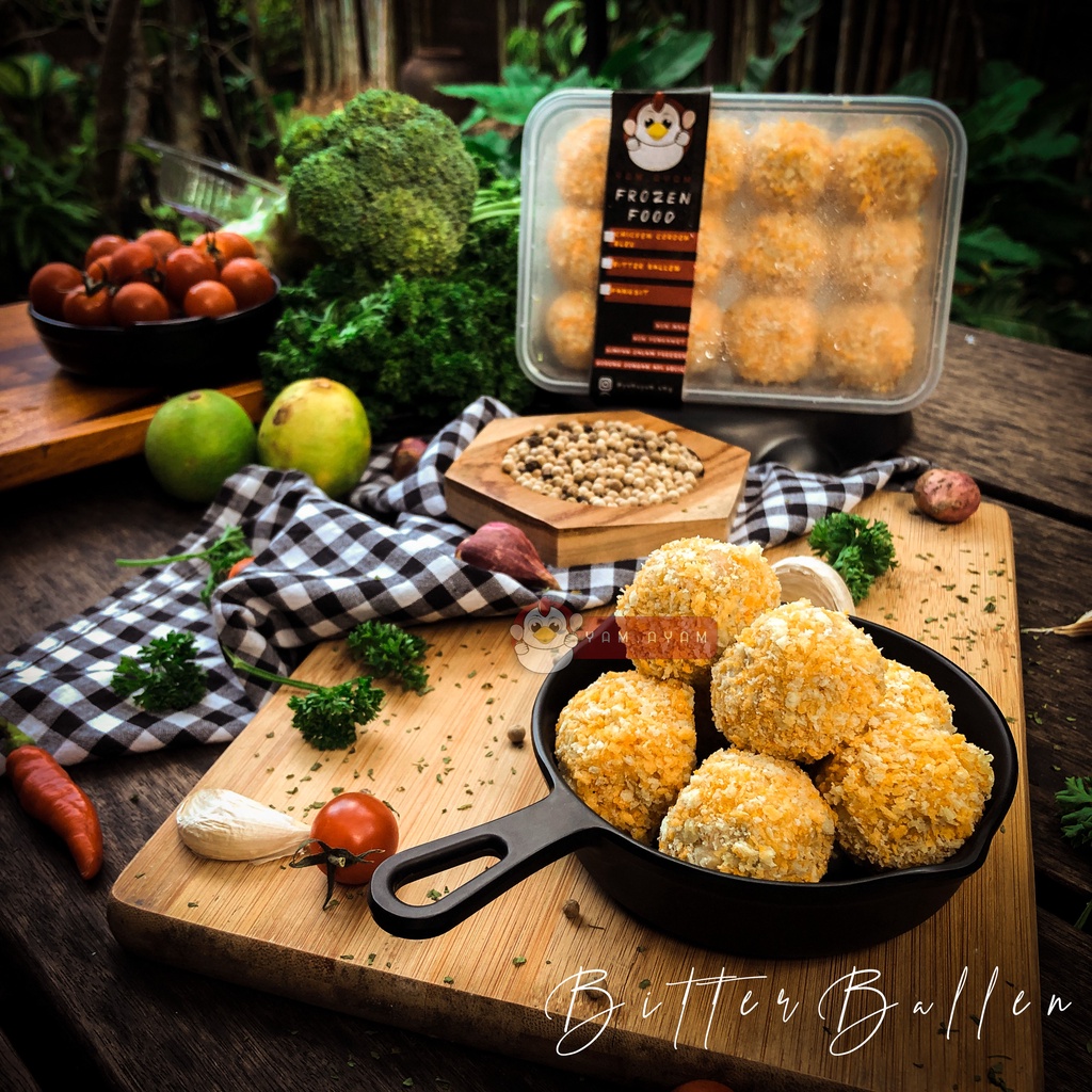 

Frozen Bitterballen Ayam Mozzarella (Isi 12 pcs)