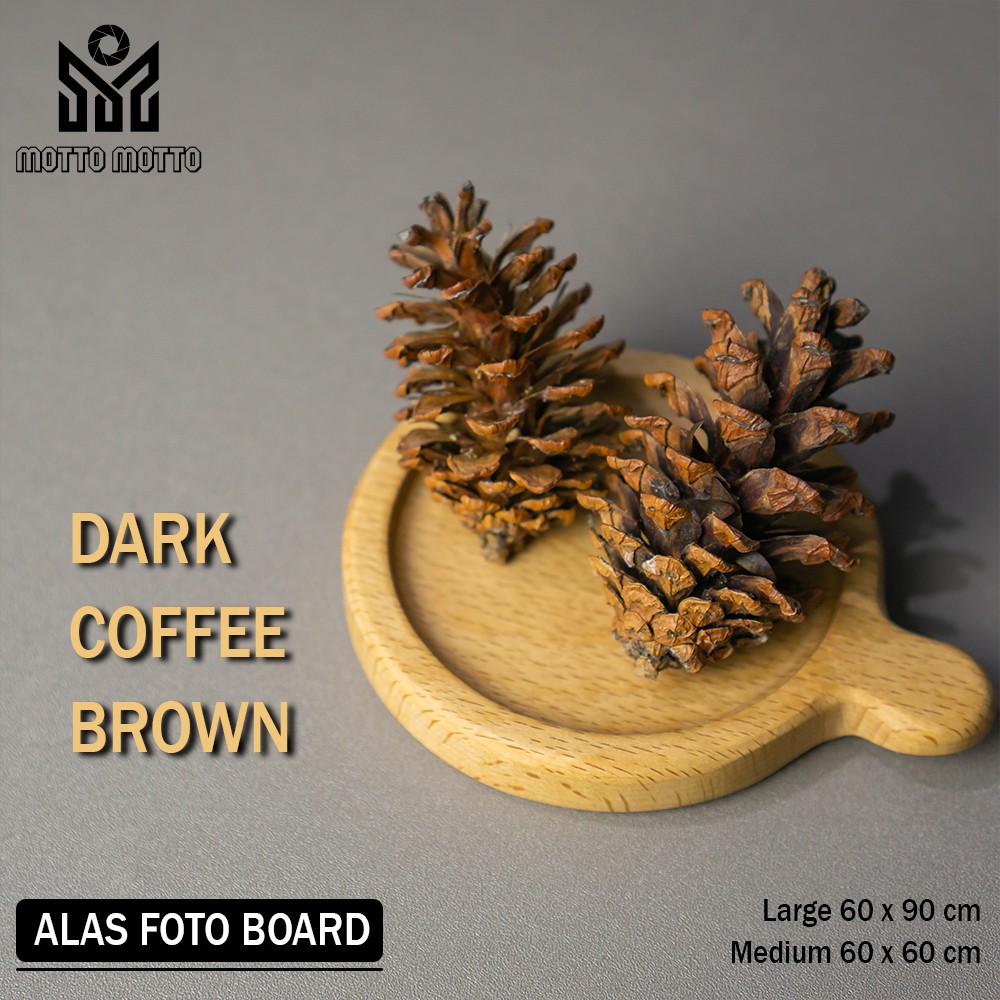 

Alas Foto Papan Board Warna Solid Dark Coffee Brown - Medium