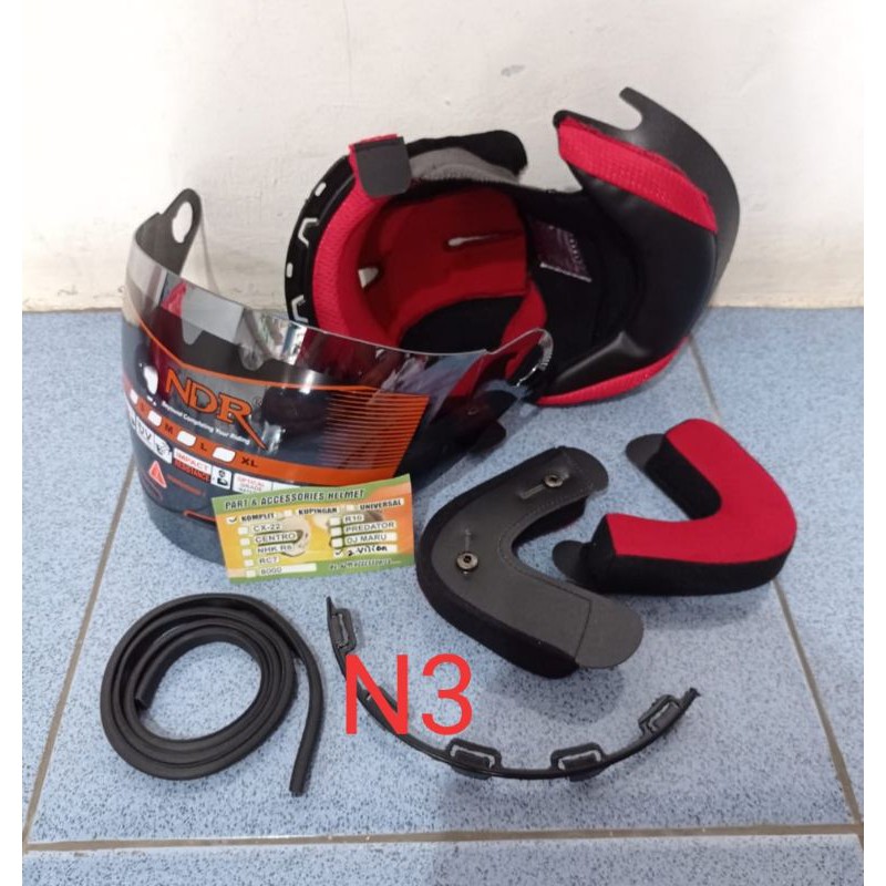 BUSA HELM KYT 2 VISION KANCING BESI KACA HITAM SMOKE