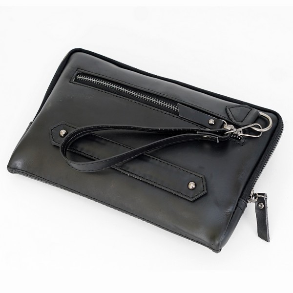 Jayuwan CS1 Clutch Pria Kulit Sapi Asli Kasual Brown