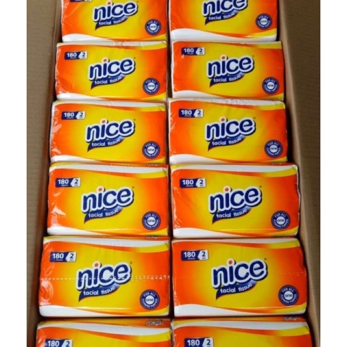 Tisu Nice Facial Tissue 180 sheets 2ply Murah