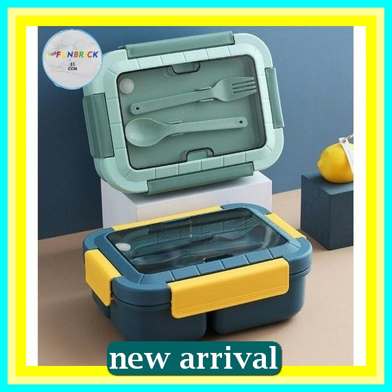 Ibex Kids 900Ml Lunchbox Steinless 304 Tempat Makan Bekal Makan Anak Dewasa Rantang Makanan Kotak Ma