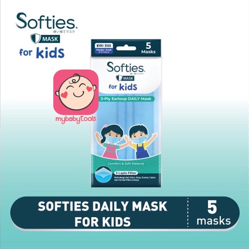 Masker Softies 3 ply for KIDS