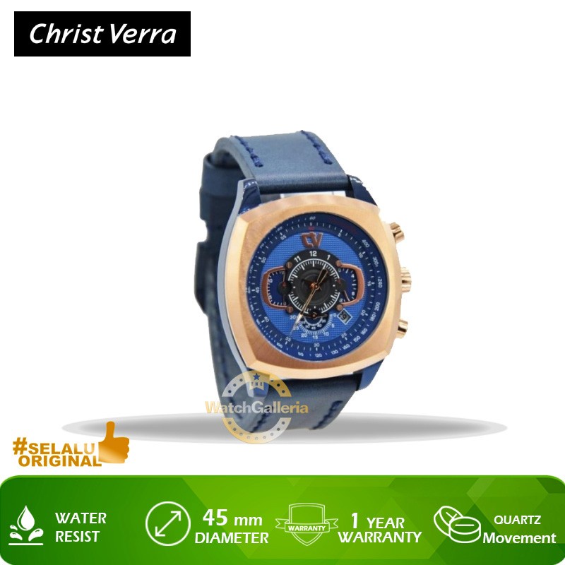 Jam Tangan Christ Verra CV C75048G-2J BLU Original Murah