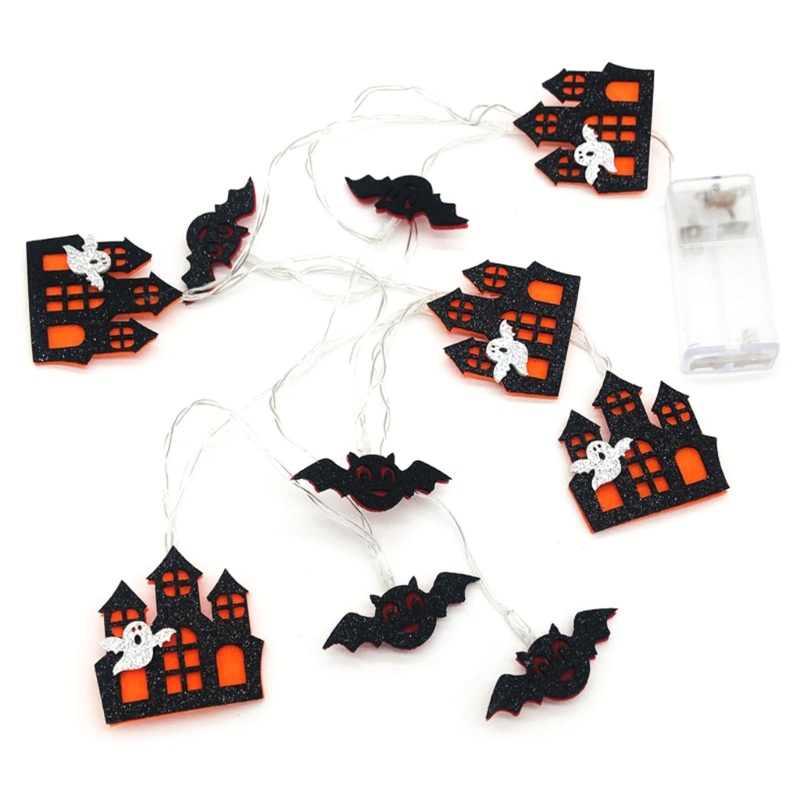 Zzz Lampu String 20 Led 9.8ft 5.4ft 10 Led Tenaga Baterai Untuk Dekorasi Halloween