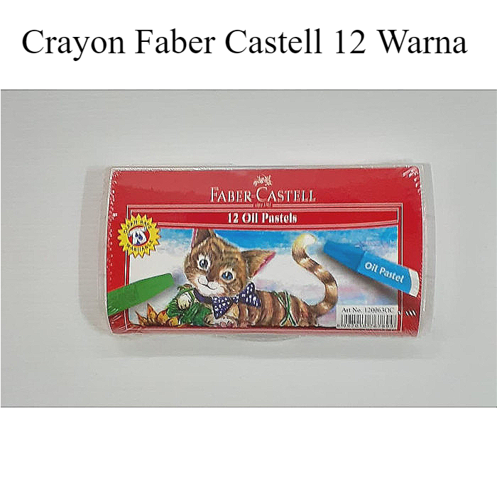 

CRAYON FABER CASTELL 12 WARNA OIL PASTEL | KRAYON