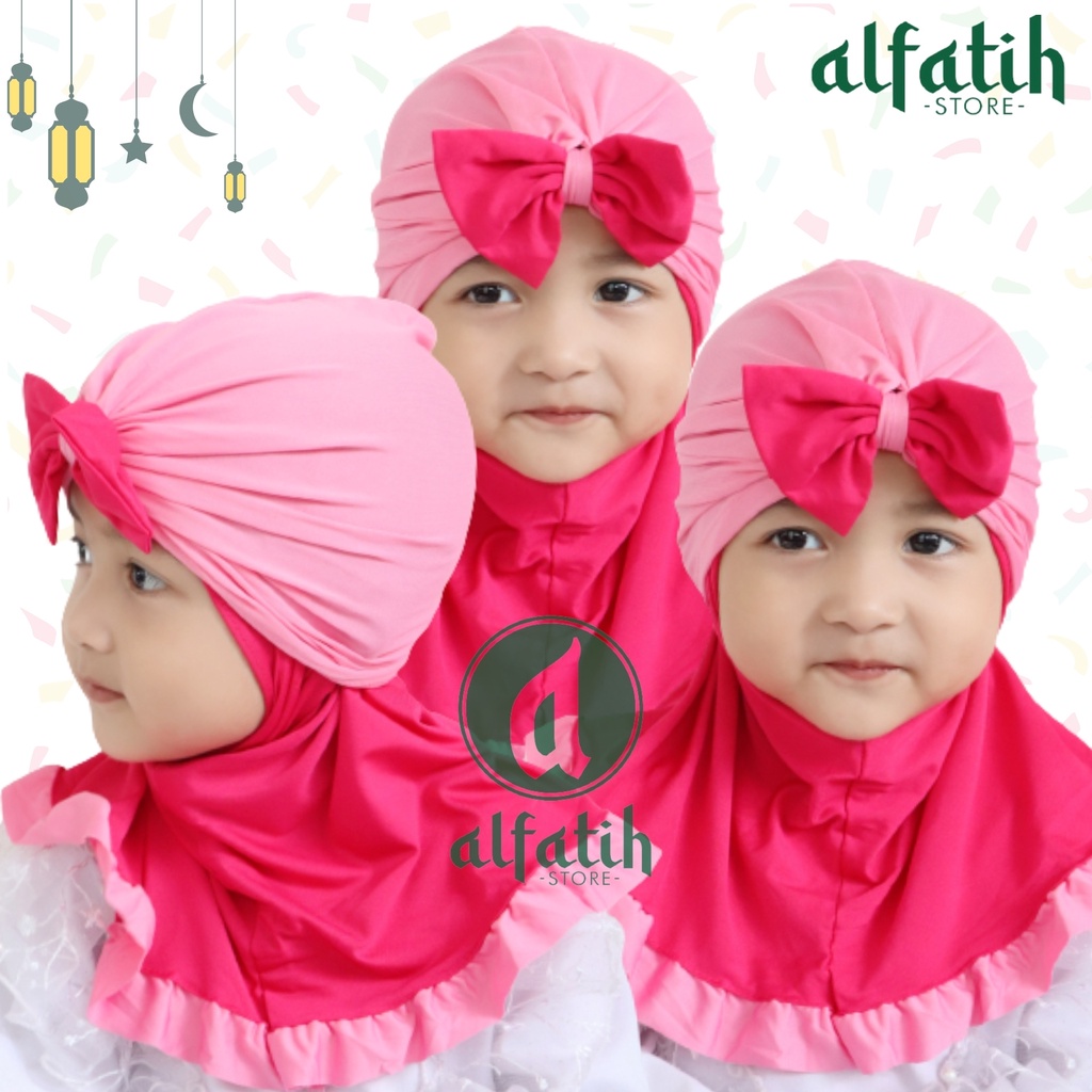ALFATIH STORE / JILBAB ANAK TURBAN AMANDA VARIASI PITA / JILBAB ANAK MURAH / HIJAB MURAH KERUDUNG ANAK PEREMPUAN HIJAB BAYI COD / KERUDUNG ANAK HIJAB ANAK BAYI PEREMPUAN / HIJAB ANAK / JILBAB ANAK BAYI USIA 2 TAHUN BAHAN JERSEY PREMIUM NYAMAN DI PAKAI