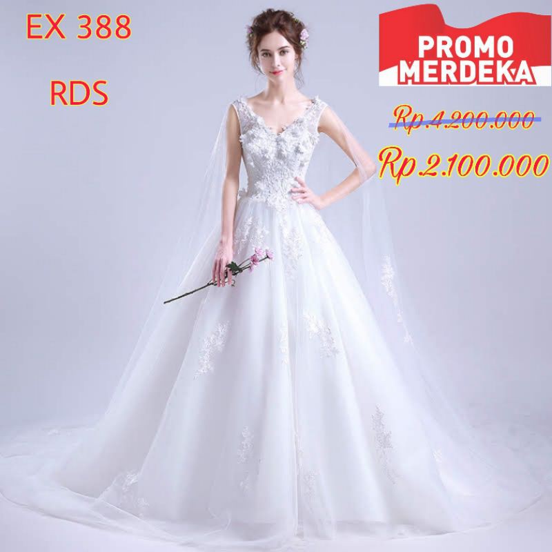 Gaun Pengantin BARU EX 388