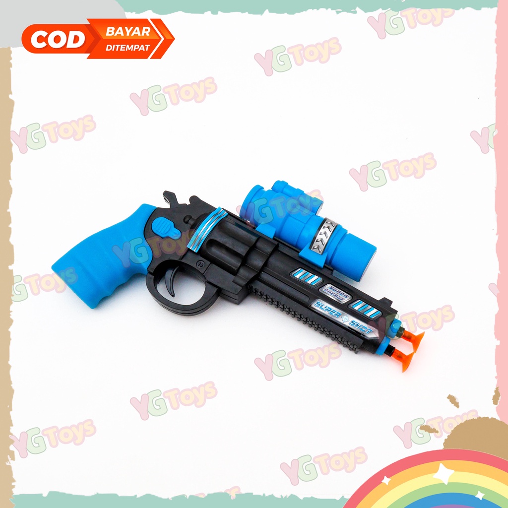 YGtoys Mainan Tembak Tembakan Anak Laki Laki Pistol Pistolan Sniper Scope Bongkar Pasang Double Barrel