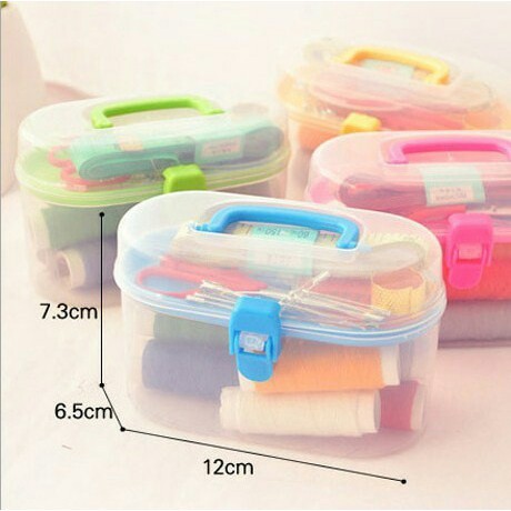 Peralatan Jahit Lengkap 1 Set dengan Box (Mini Sewing Kit)