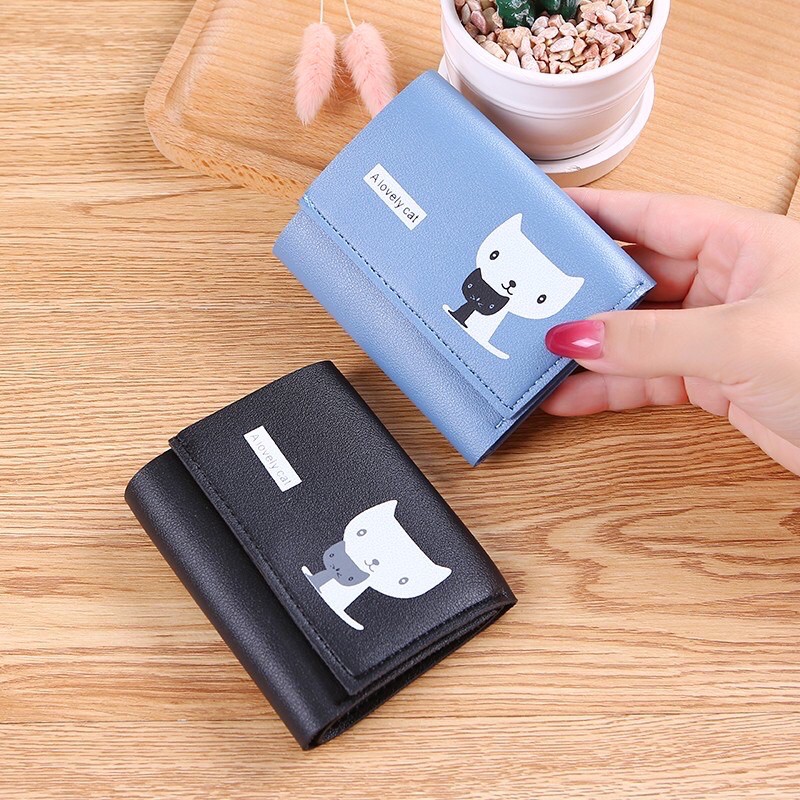 DOMPET LIPAT MINI PICTURE CAT