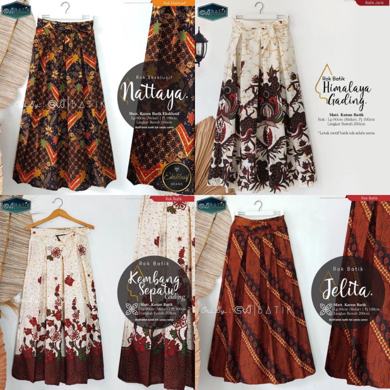 ROK BATIK PANJANG KLOK JARIK STS HALUS UNGGUL JAYA