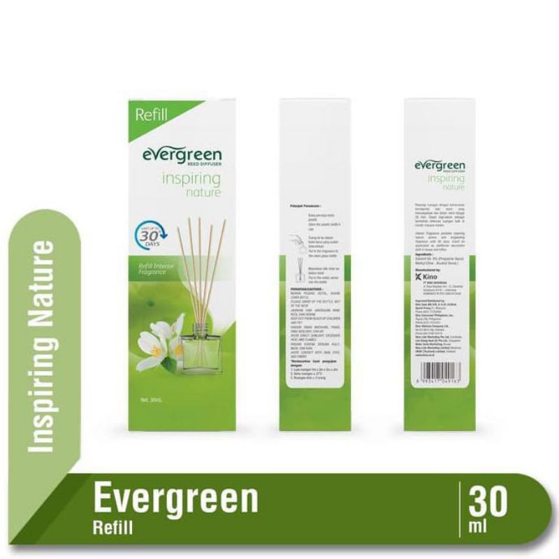 Evergreen Reed Diffuser pengharum ruangan Refill-Nature