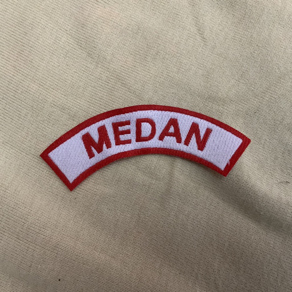 PATCH BORDIR BAJU / CELANA LOGO MEDAN
