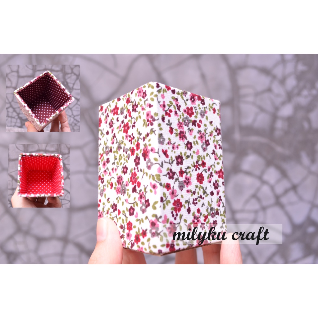 

Box/ Kotak Tempat Pensil/Pencil Case/Box- Floral brown