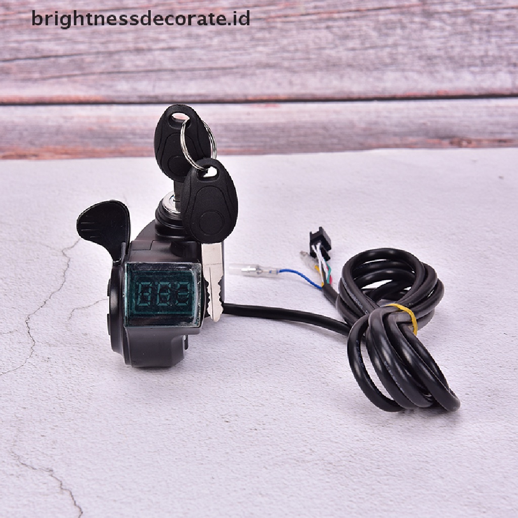 Thumb Throttle Dengan Power Switch Dan Lcd Untuk Sepeda