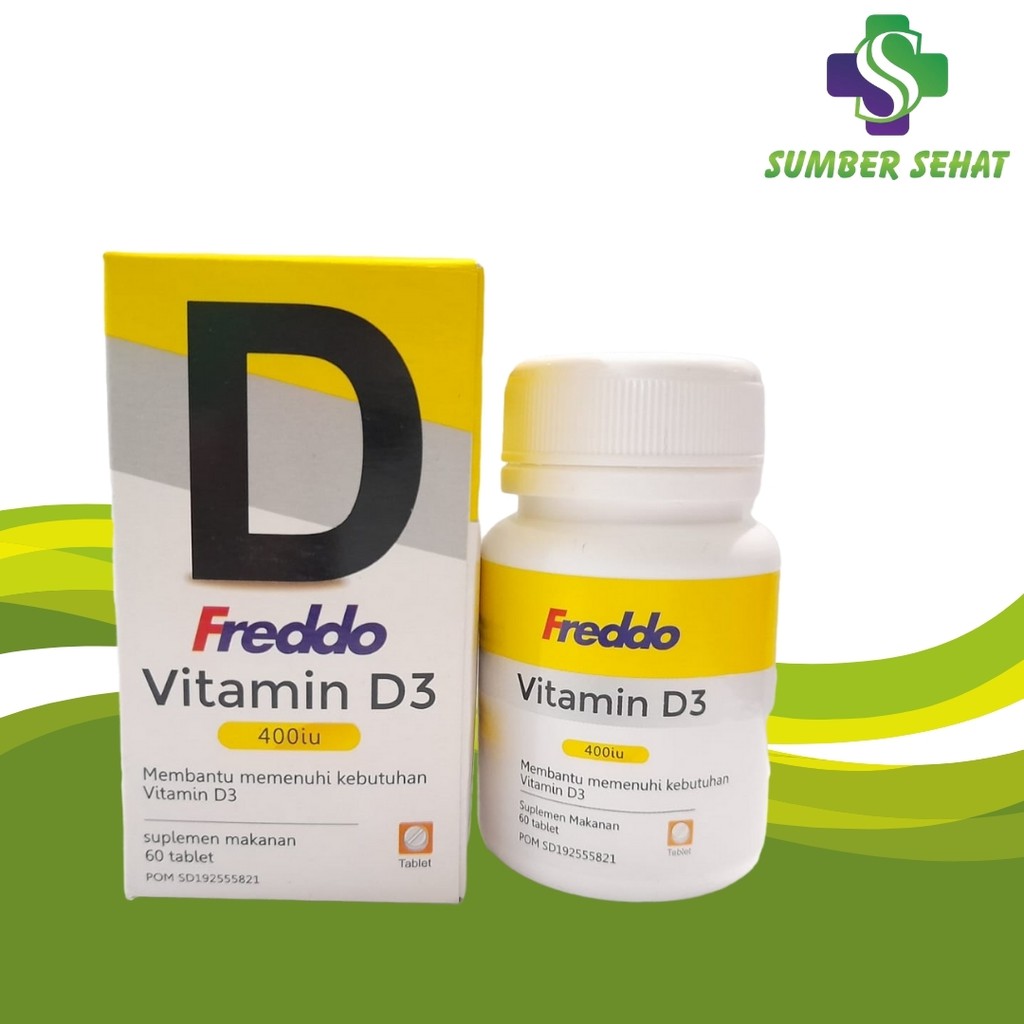 FREDDO VITAMIN D3 400 IU BOTOL 60 TABLET