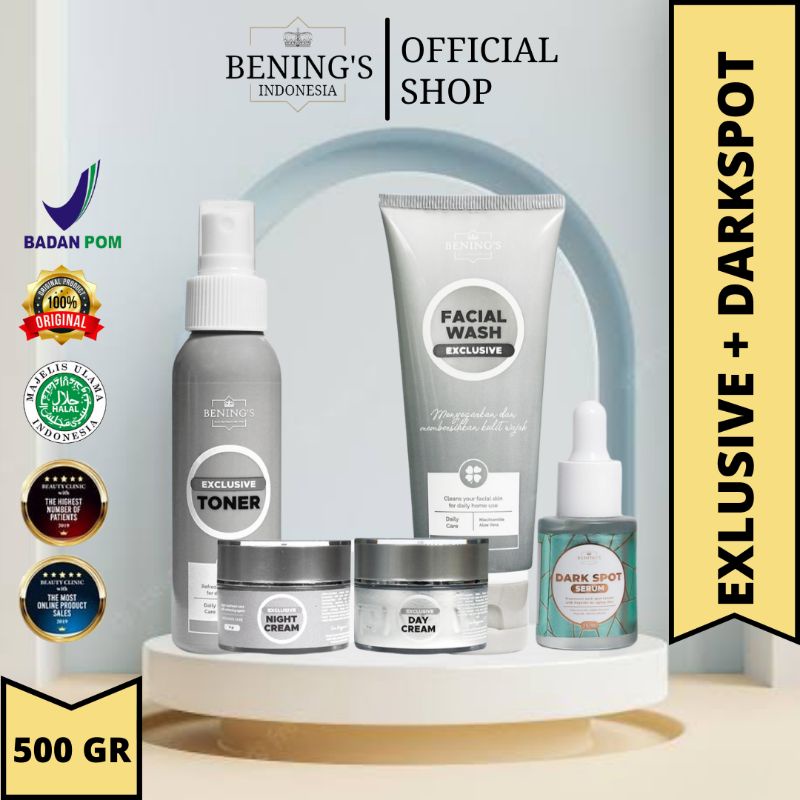 BENING SKINCARE DOCTOR OKY PRATAMA PAKET FLEK EXCLUSIVE DENGAN SERUM | BENING CLINIC | BENING SKINCARE DR OKY PRATAMA