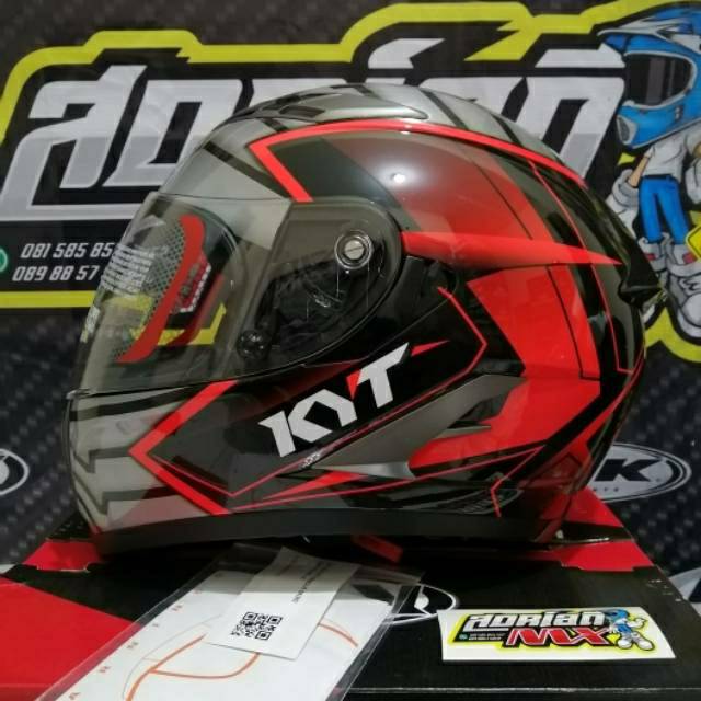 HELM KYT FALCON ARMOUR BLACK RED FLUO DOUBLE VISOR HELM TOURING KYT HELM KYT FALCON NO KYT VENDETTA
