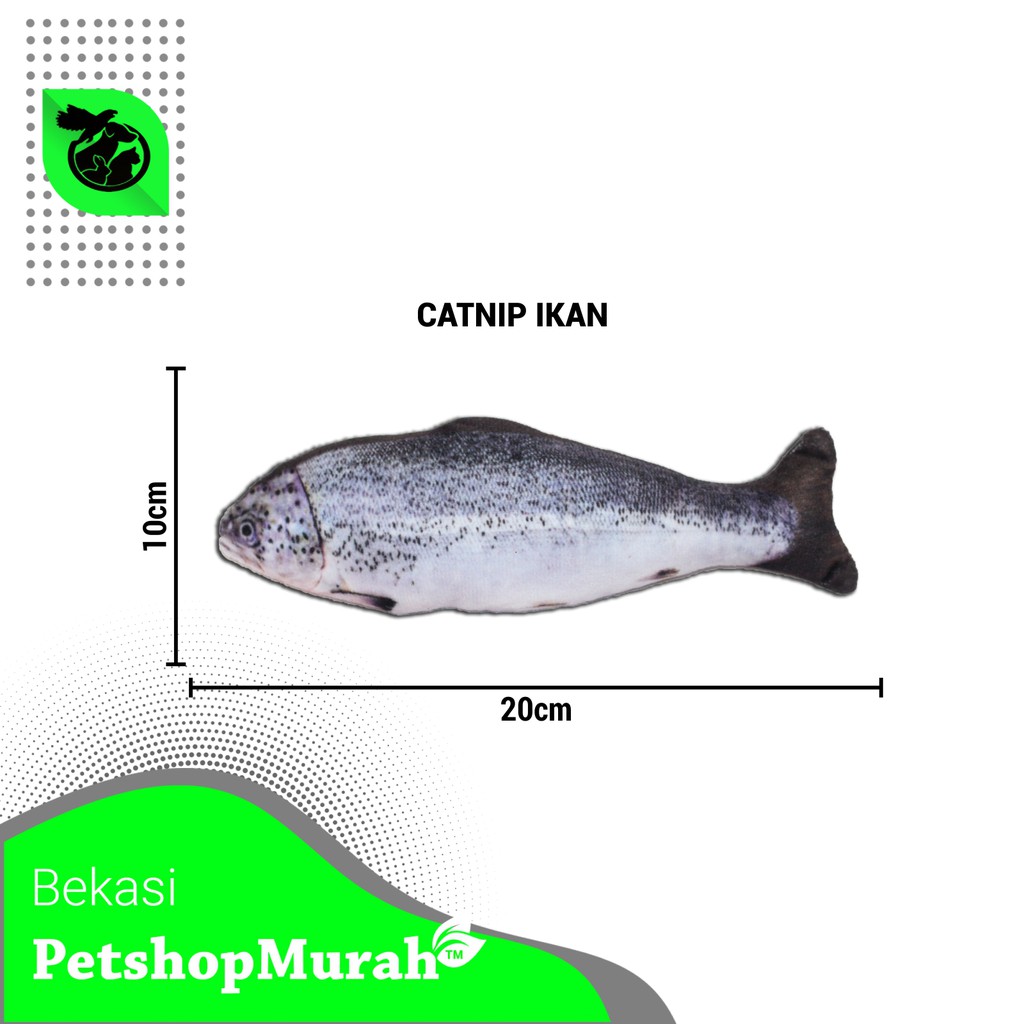 Mainan Kucing Anjing Gigitan Pet Toy Cat Nip Catnip Fish Ikan Murah