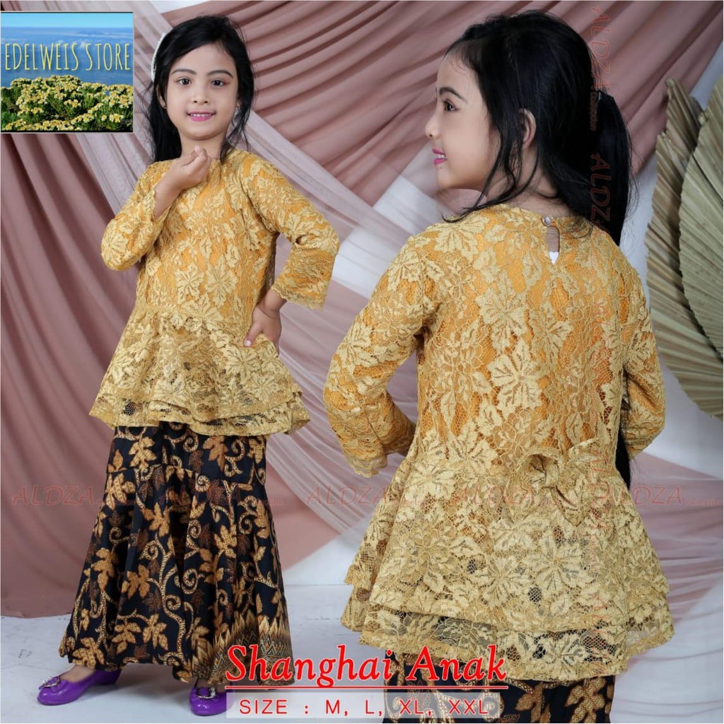 Stelan Kebaya Anak / Stelan Kebaya Brokat Anak Modern