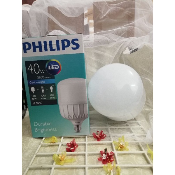 Philips LED 40W Putih Cool Daylight 6500K Lampu True Force 40 W Watt