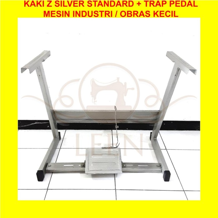 Kaki Mesin Jahit Industri / Obras Kecil Z Silver Trap Pedal LEEN