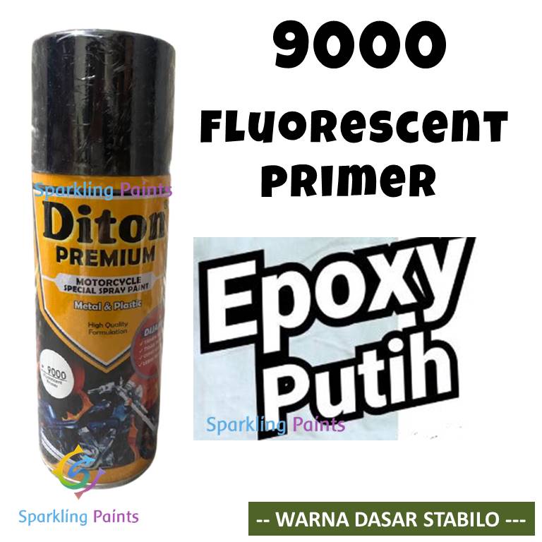 Pilok Diton Premium Fluorescent Primer 9000 400ml Epoxy Putih Epoksi White Poksi Dasaran