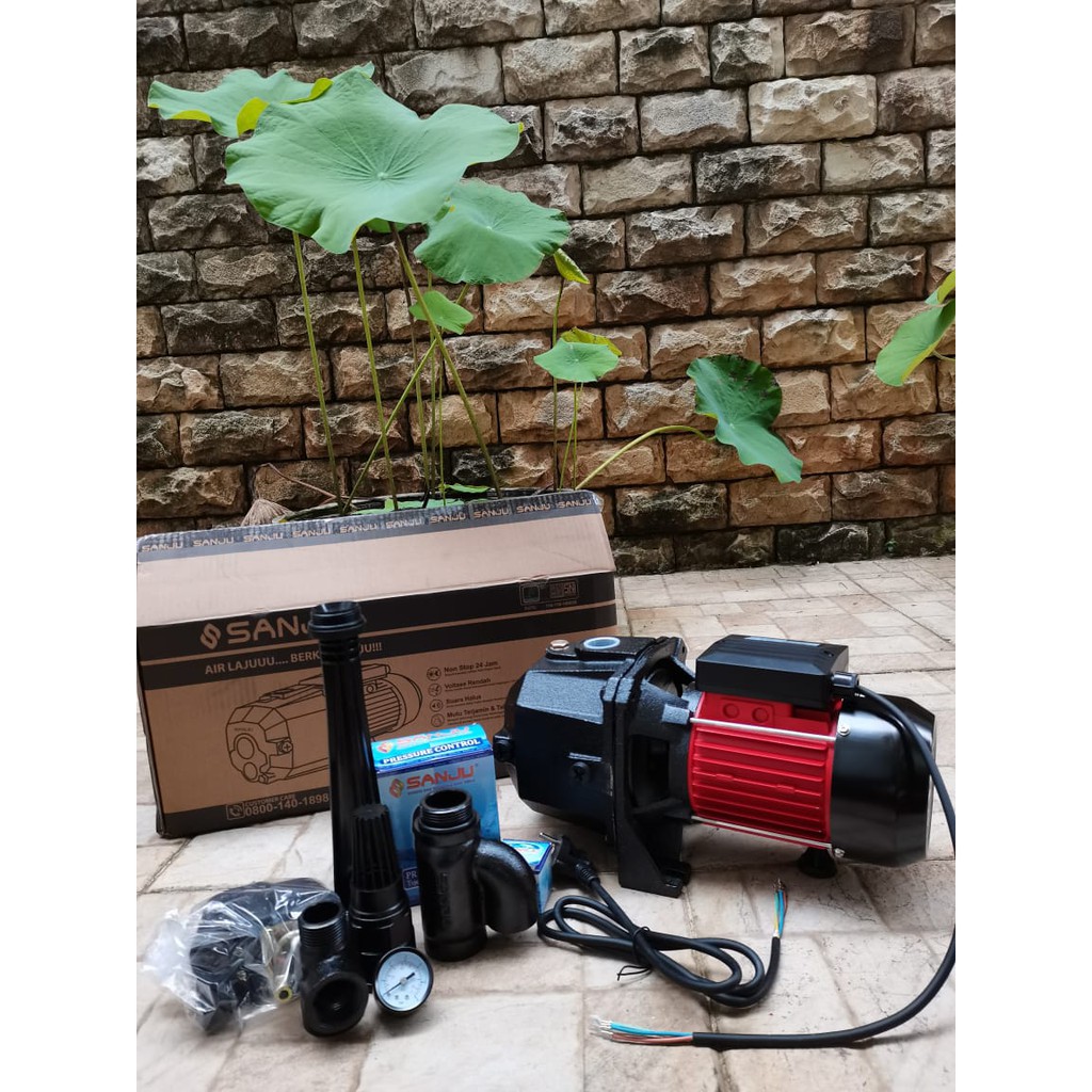 MAXPUMP SJ-505 JETPUMP Pompa Air Semi Jet Pump Gulungan Tembaga Pompa Otomatis 500Watt 220Volt JETPUMP