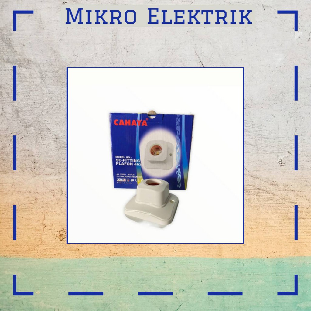 Fitting Lampu Plafon Oval CAHAYA 462 / Fitting Flafon Oval