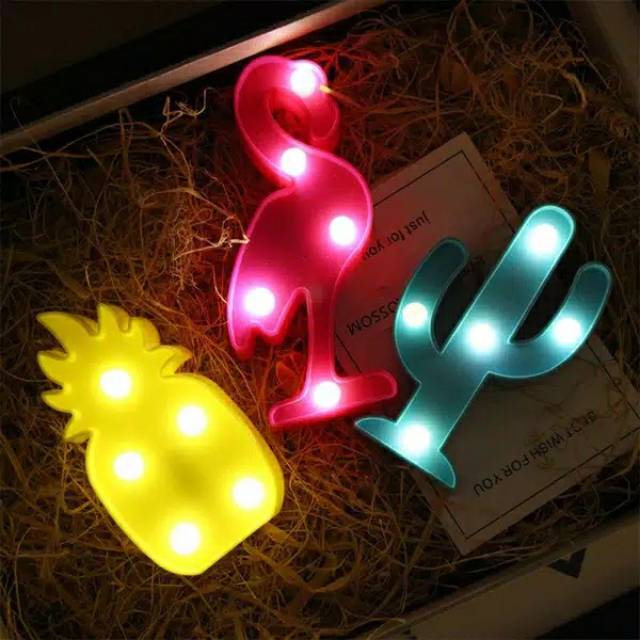 Lampu flamingo Lampu malam led
