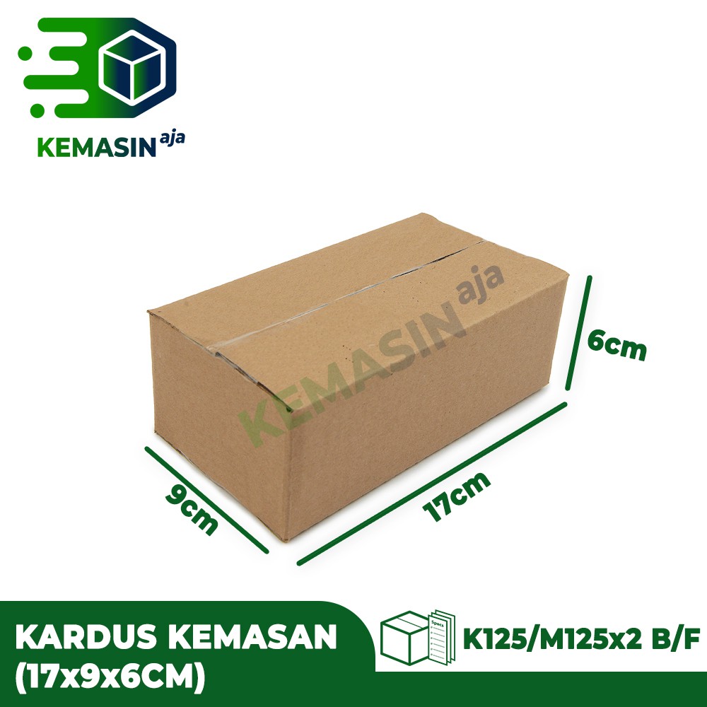 

Box Kardus Polos / Packaging Serbaguna Dimensi 17x9x6 cm