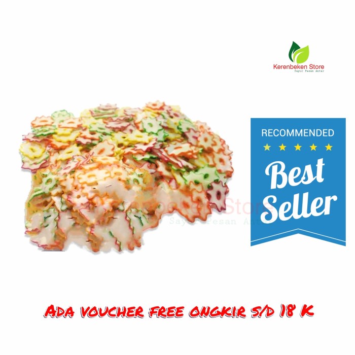 

kerupuk bunga warna warni per 250gr