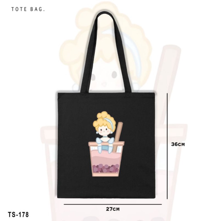 TOTE BAG KANVAS ALL PRINCESS BUBBLE