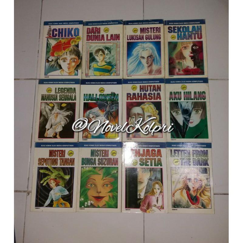 Paket Komik Serial Misteri 12 Buku Chie Watari