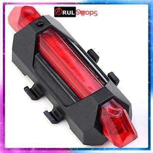 TaffLED Defensor Lampu Sepeda 5 LED Taillight Rechargeable - DC-918