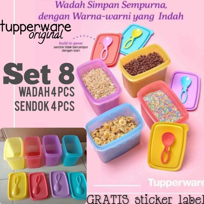 

Tupperware Original Wadah Kopi Gula Teh Susu Garam Merica Lada Bumbu -Diskon Sd 50%