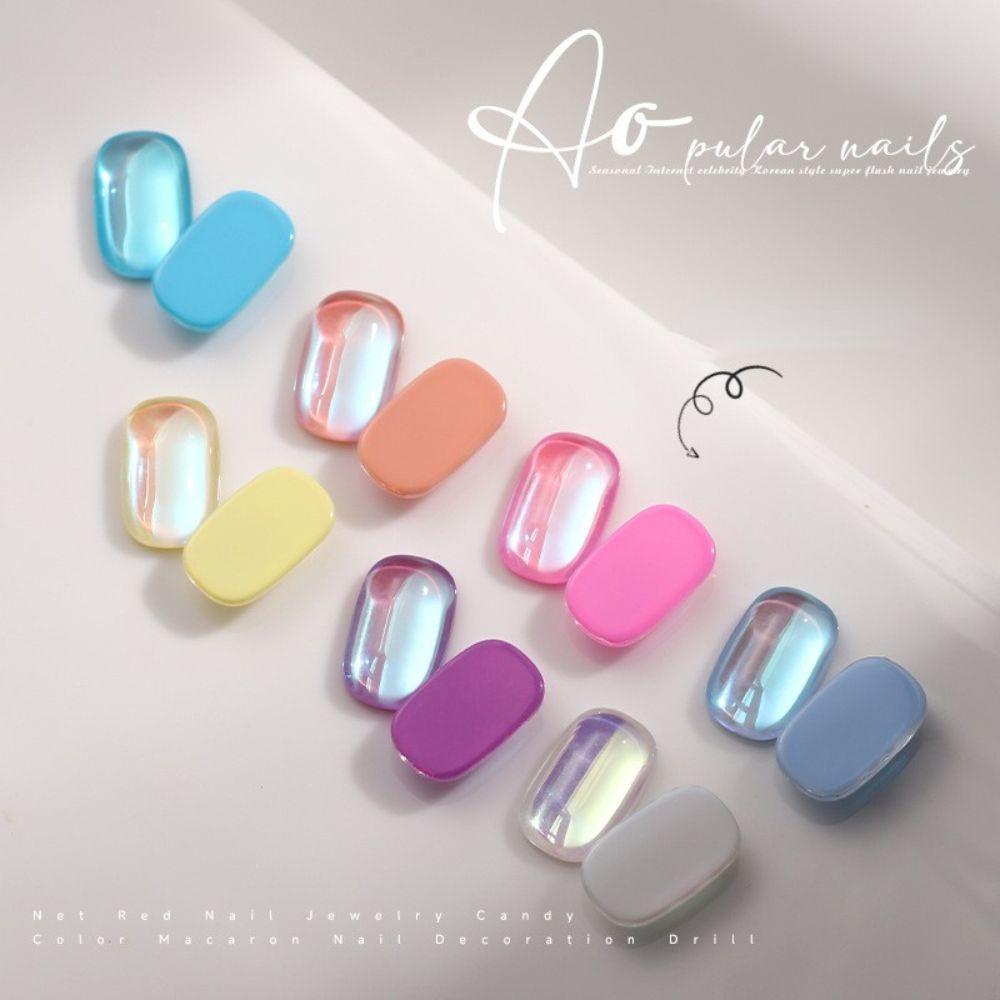 NEEDWAY Nail Art Charms Square Sugar Nail Salon Manicure Aksesoris DIY Bahan Kuku 3D Dekorasi Kuku