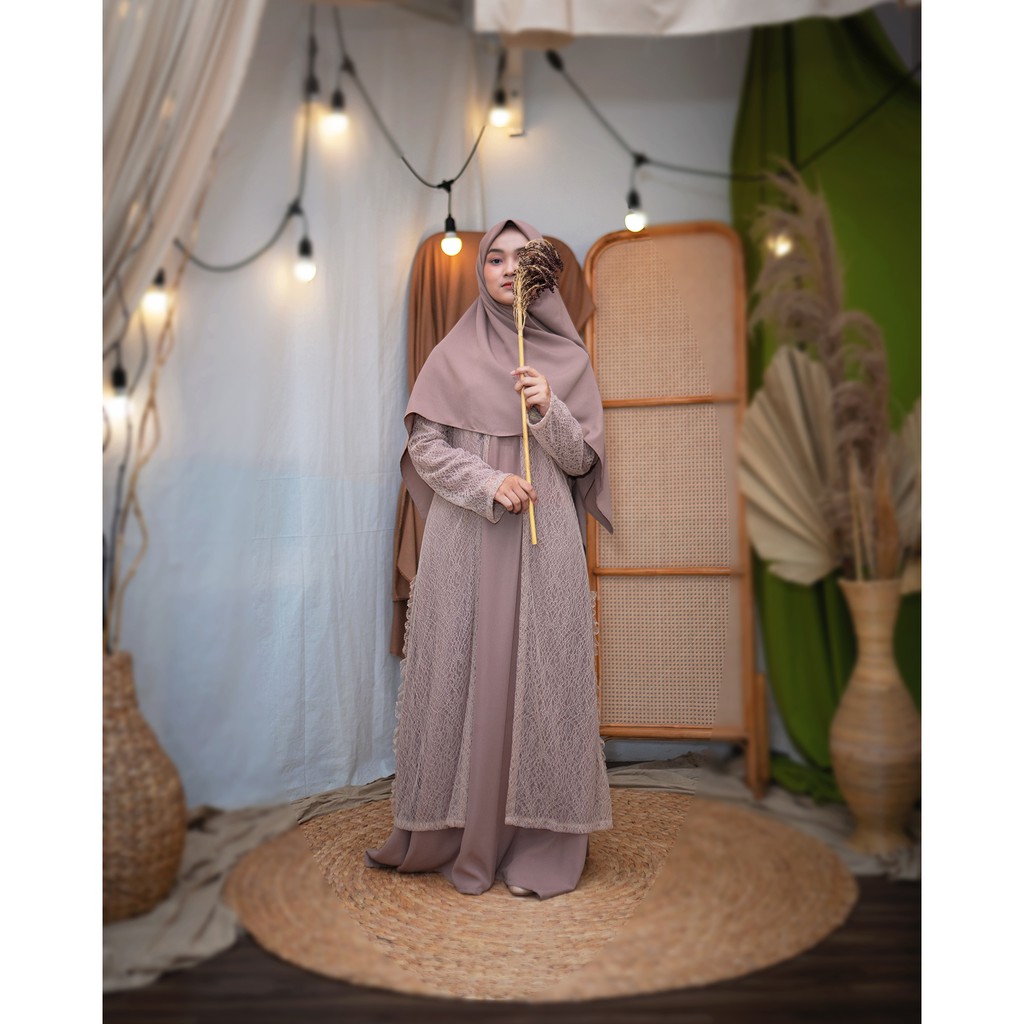 Aisyah Says Hijab - Long Adhwa Outer Mocca Aisyah Says Hijab (OUTER ONLY)