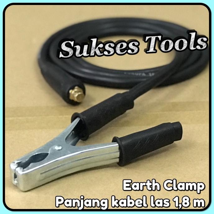 Tang Las / Welding Holder + Tang Massa /Earth Clamp Set + Kabel Las