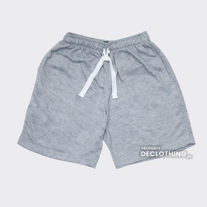 Celana Pendek Kolor Sweatpants Katun Polos Short Pants Pria Wanita Dewasa Premium Distro M L XL