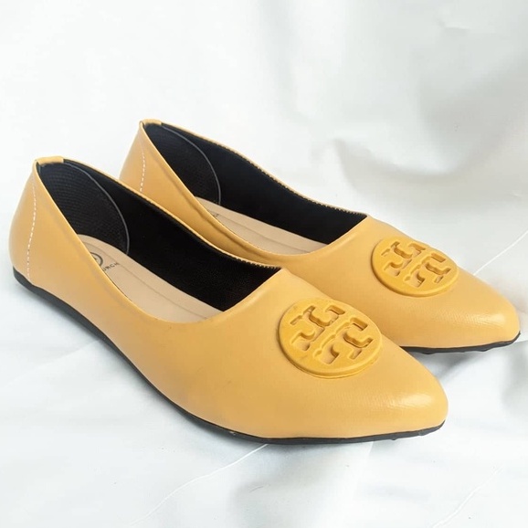 TORY BURCH - Flat Shoes Wanita Terbaru Include Box Tory Anti Slip Model Korea Sepatu Balet Kerja Casual - 9433