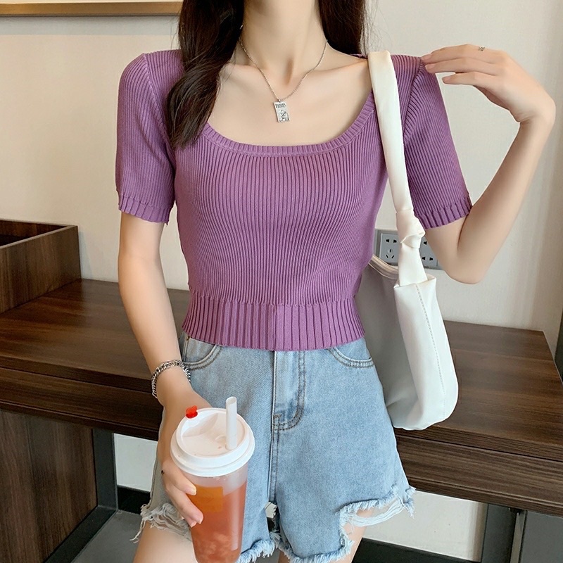 Vedo Knit crop top A201