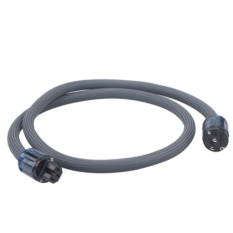 Btsg Hi-End Kabel Power Tembaga Hifi Audios Plug US Dengan P-037 / P-037E Konektor 0.75 / 1 / 1.5 / 2 / 3m